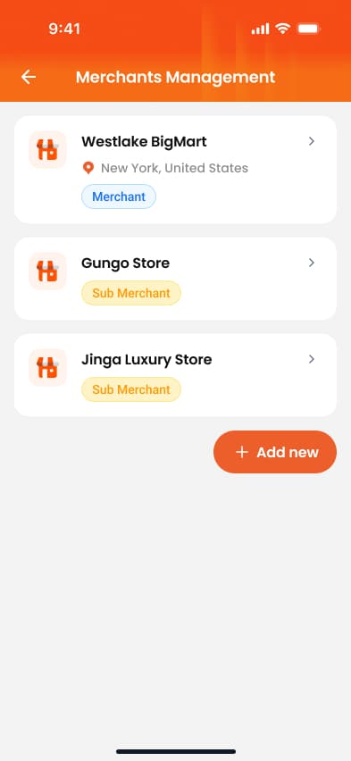 Merchant management