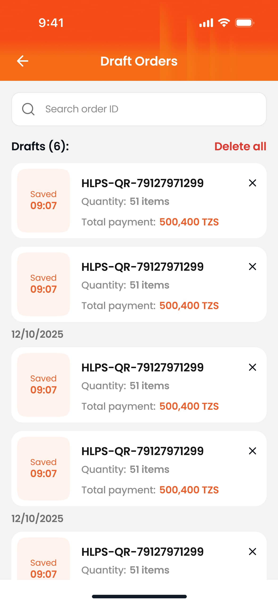 Draft orders