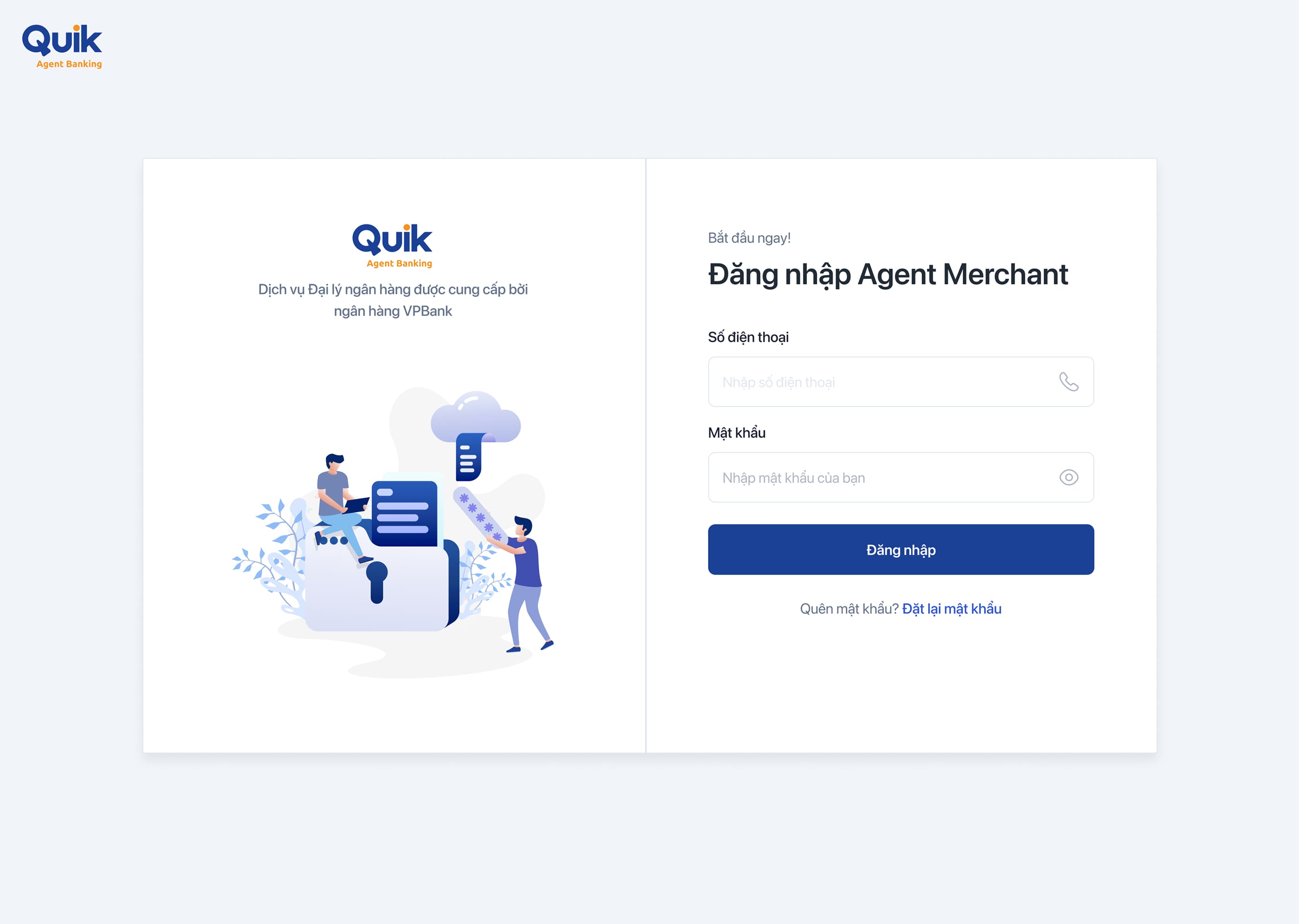 Quik Agent Banking web login
