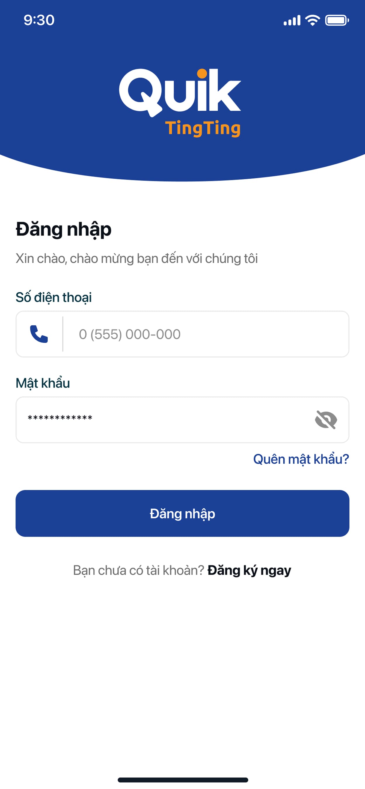 Merchant app login